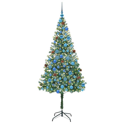 vidaXL Artificial Christmas Tree with Stand Green 180 cm PVC and Steel - 49743