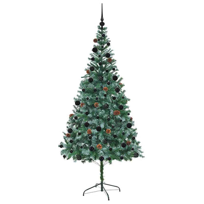 vidaXL Artificial Christmas Tree with Stand Green 210 cm PVC and Steel