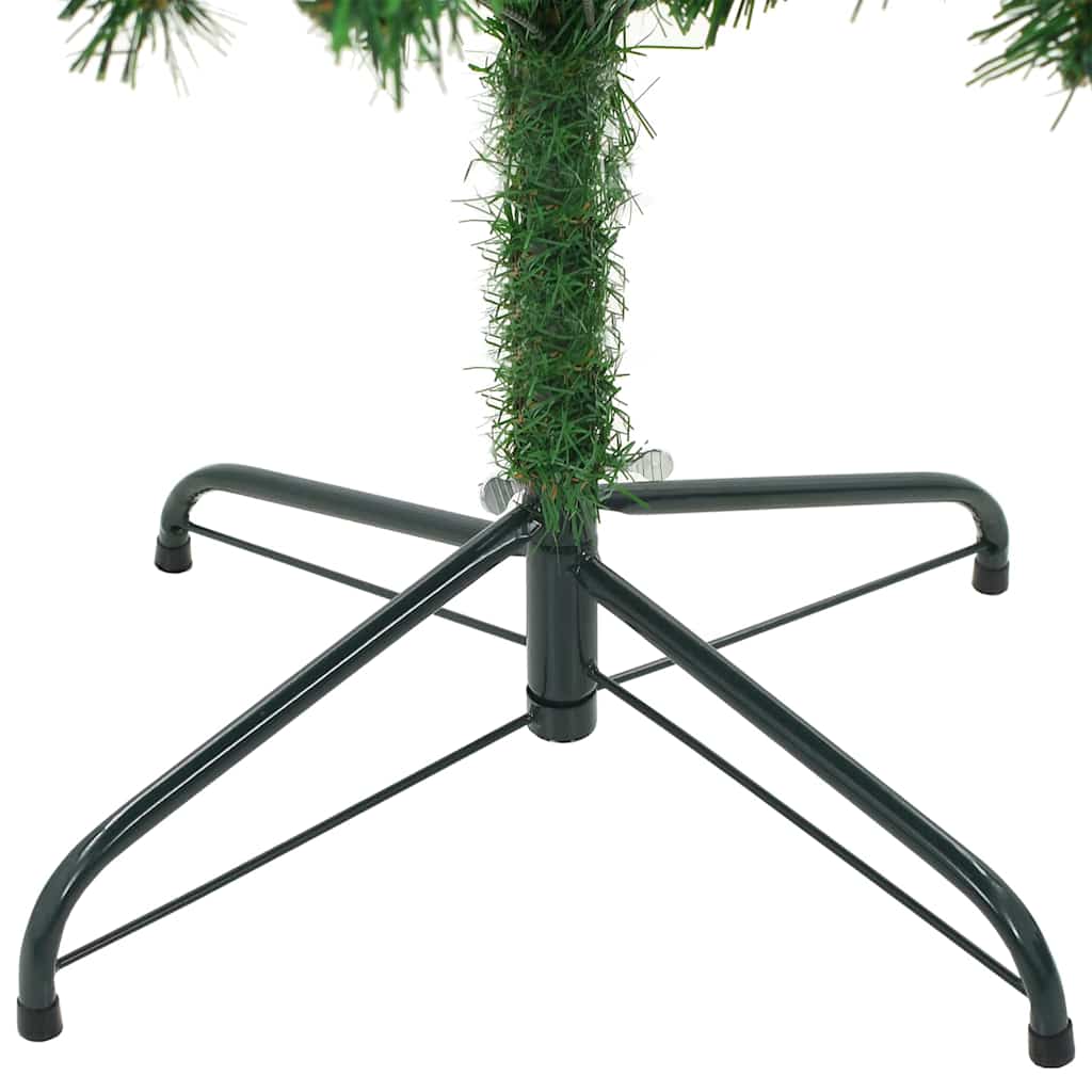 vidaXL Artificial Christmas Tree with Stand Green 210 cm PVC and Steel - 49767