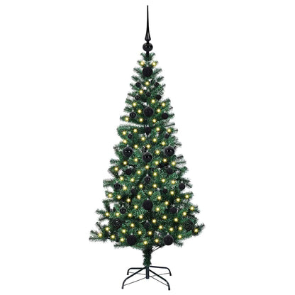 vidaXL Artificial Pre-lit Christmas Tree Green 120 cm PVC and Metal - 49781