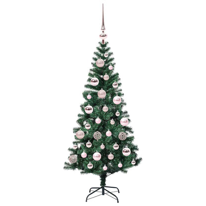 vidaXL Artificial Pre-lit Christmas Tree Green 120 cm PVC and Metal - 49786
