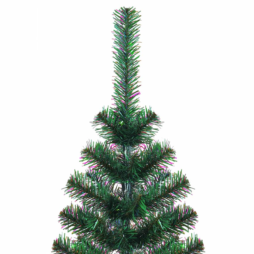 vidaXL Artificial Pre-lit Christmas Tree Green 120 cm PVC and Metal - 49797
