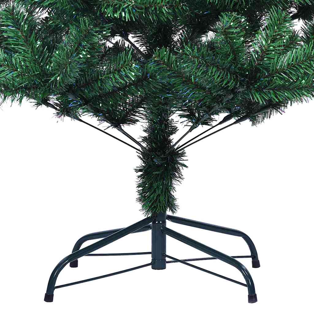 vidaXL Artificial Pre-lit Christmas Tree Green 120 cm PVC and Metal - 49821