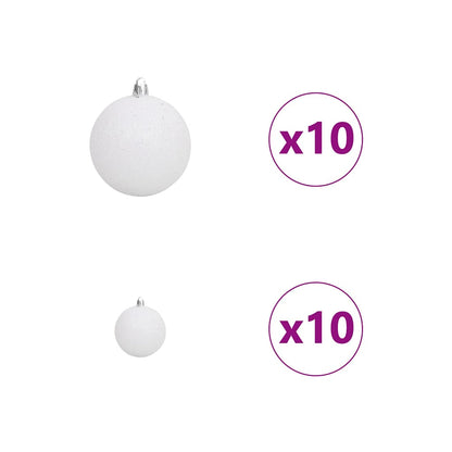 vidaXL Artificial Pre-lit Christmas Tree Green 180 cm PVC and Metal - 49959