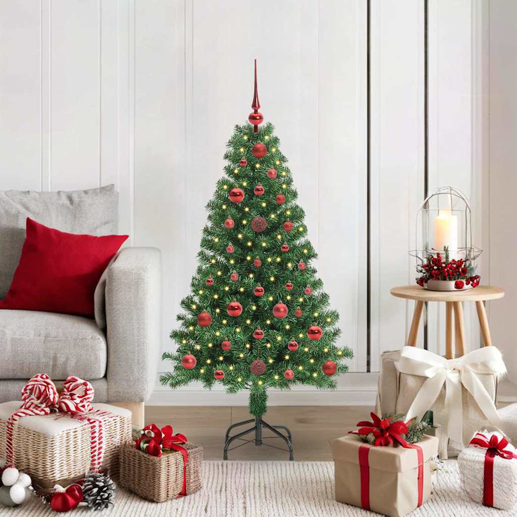 vidaXL Artificial Christmas Tree with 150 LEDs with Stand Green 120 cm - 50118