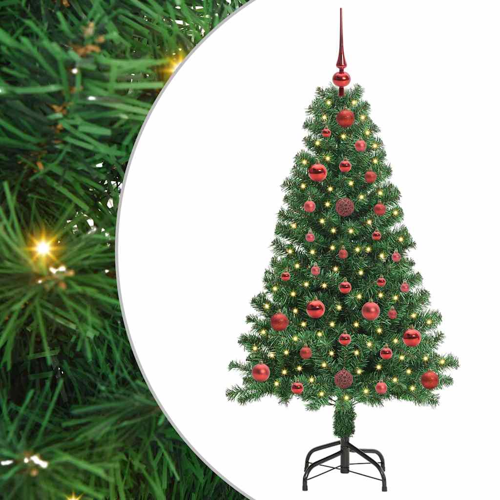 vidaXL Artificial Christmas Tree with 150 LEDs with Stand Green 120 cm - 50118
