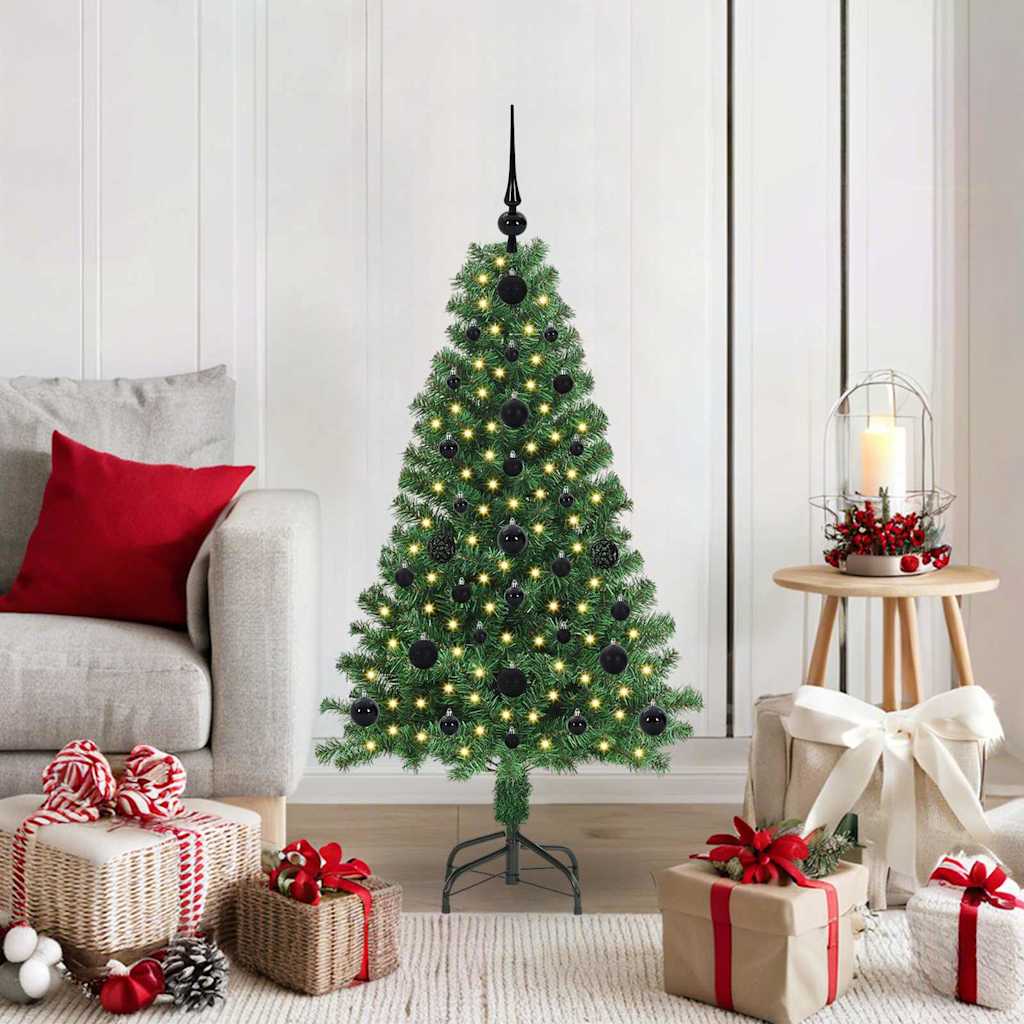 vidaXL Artificial Christmas Tree with 150 LEDs with Stand Green 120 cm - 50119