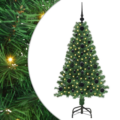 vidaXL Artificial Christmas Tree with 150 LEDs with Stand Green 120 cm - 50119