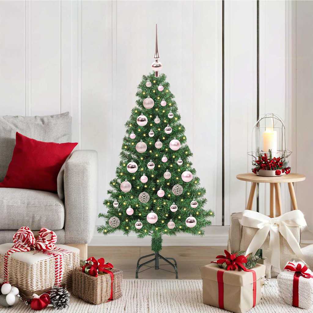vidaXL Artificial Christmas Tree with 150 LEDs with Stand Green 120 cm - 50123