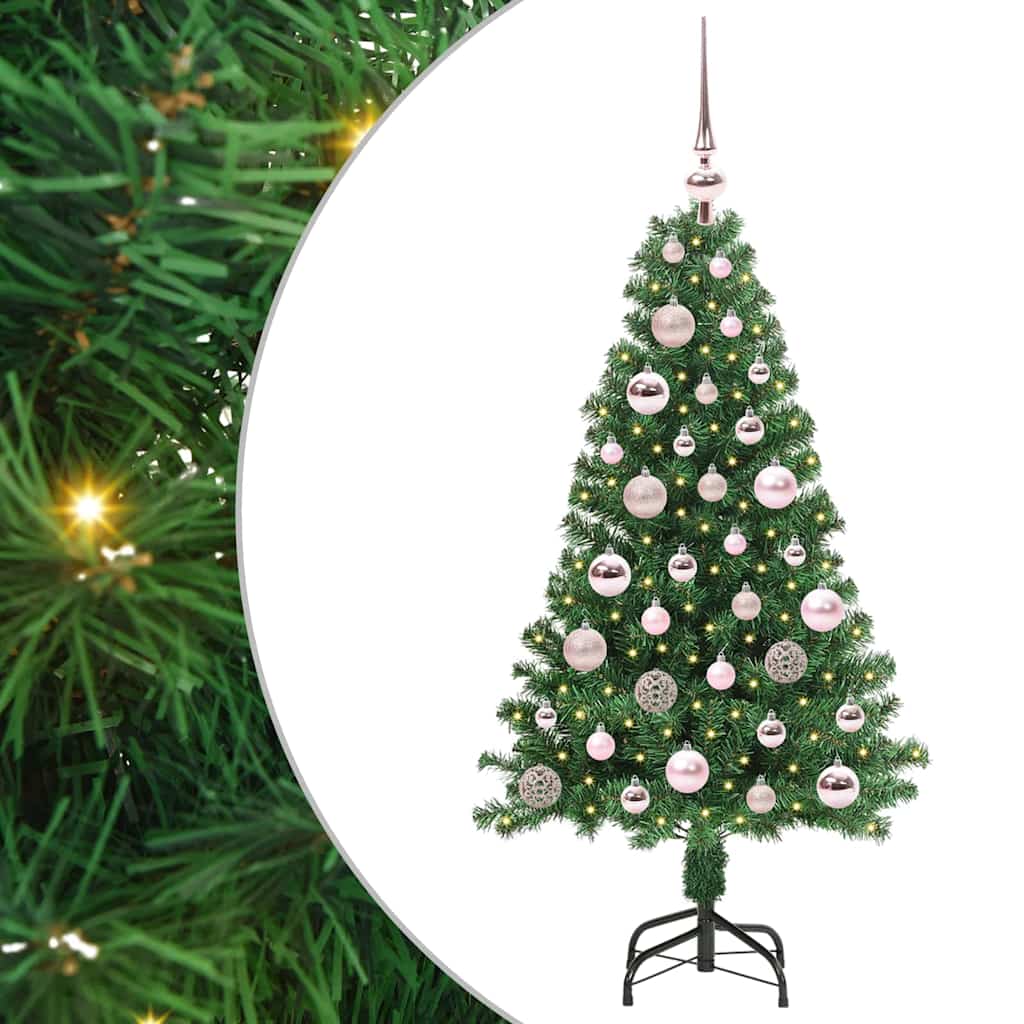 vidaXL Artificial Christmas Tree with 150 LEDs with Stand Green 120 cm - 50123
