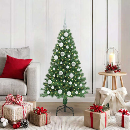 vidaXL Artificial Christmas Tree with 150 LEDs with Stand Green 120 cm - 50136