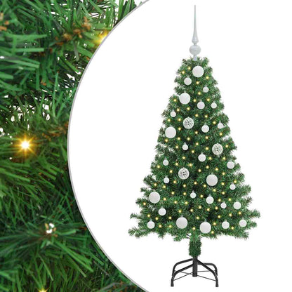 vidaXL Artificial Christmas Tree with 150 LEDs with Stand Green 120 cm - 50136