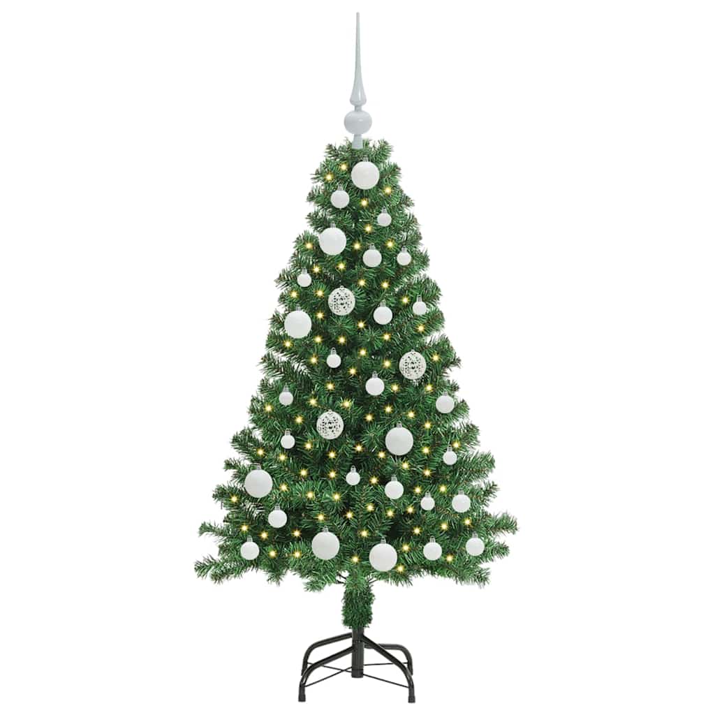 vidaXL Artificial Christmas Tree with 150 LEDs with Stand Green 120 cm - 50136