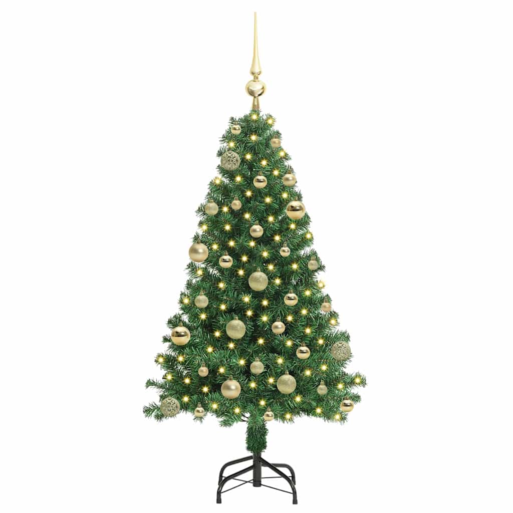vidaXL Artificial Christmas Tree with 150 LEDs with Stand Green 120 cm - 50137