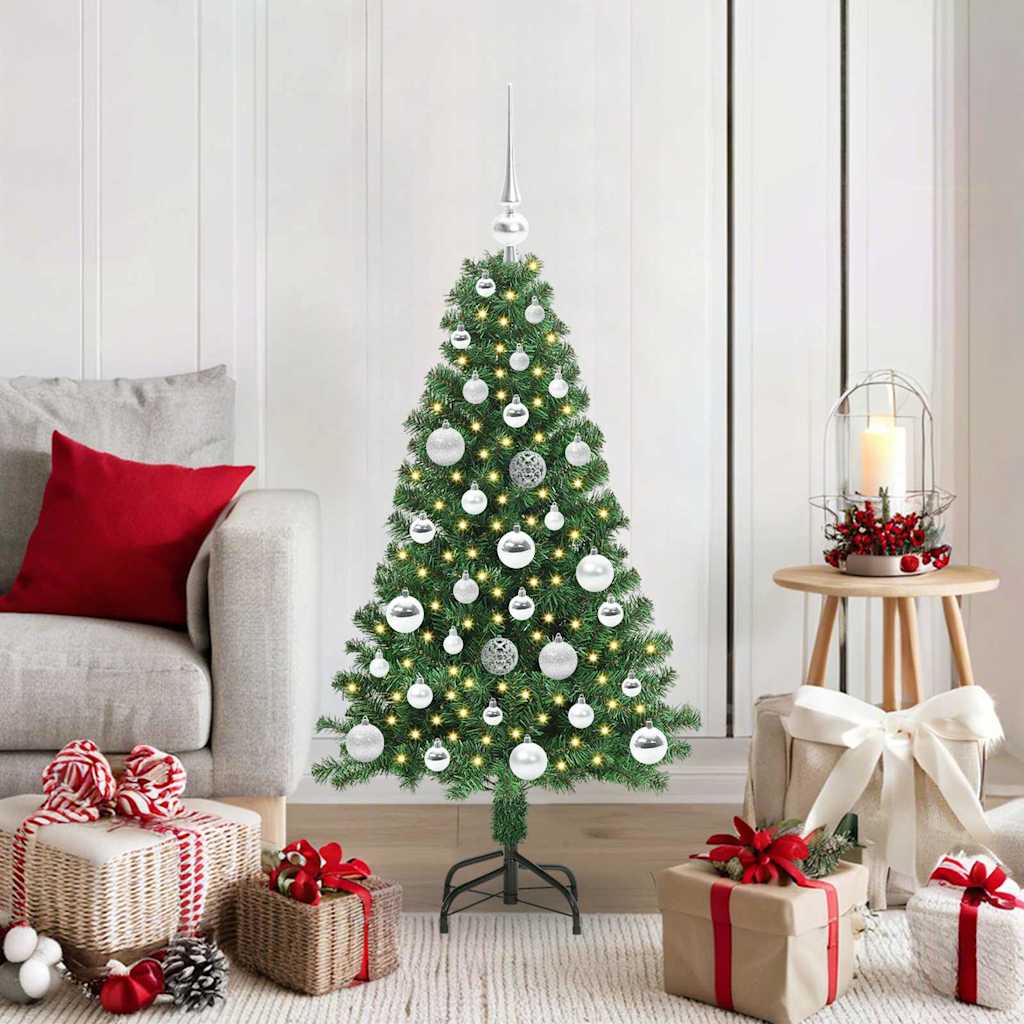vidaXL Artificial Christmas Tree with 150 LEDs with Stand Green 120 cm - 50138