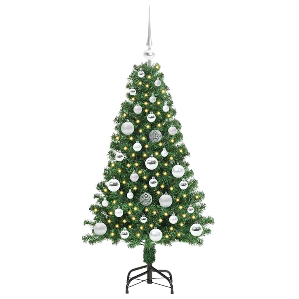 vidaXL Artificial Christmas Tree with 150 LEDs with Stand Green 120 cm - 50138