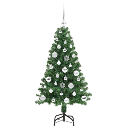 vidaXL Artificial Christmas Tree with 150 LEDs with Stand Green 120 cm - 50138