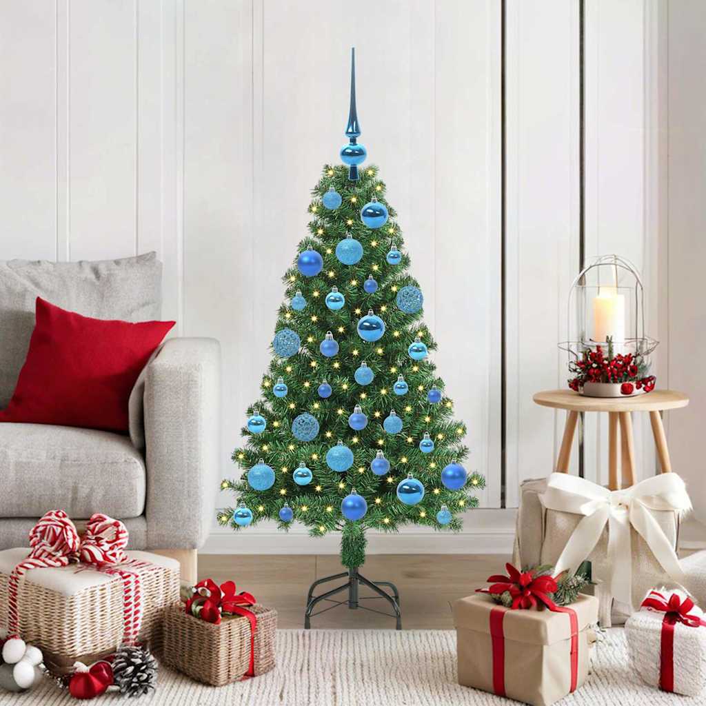 vidaXL Artificial Christmas Tree with 150 LEDs with Stand Green 120 cm - 50149