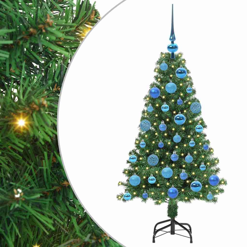 vidaXL Artificial Christmas Tree with 150 LEDs with Stand Green 120 cm - 50149