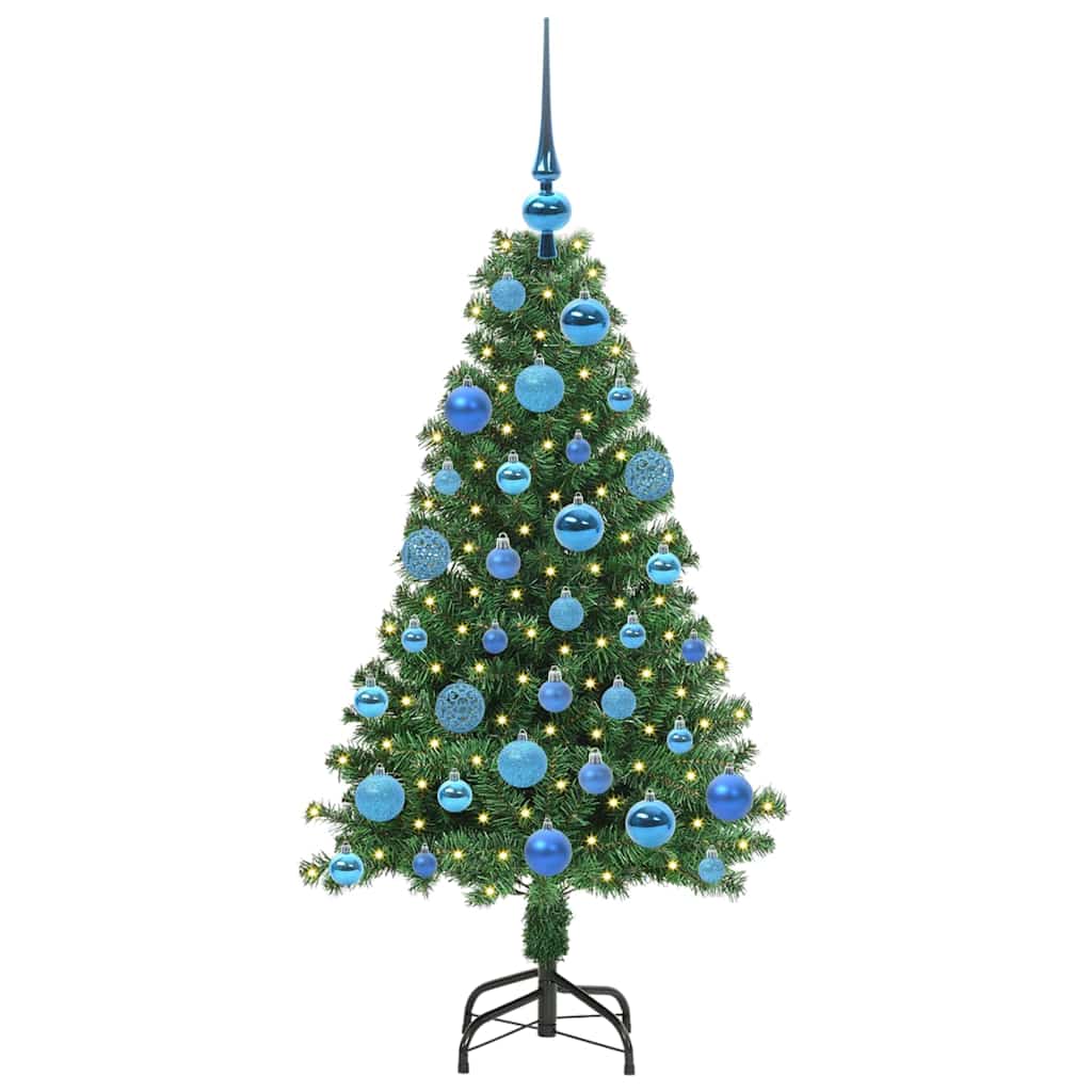 vidaXL Artificial Christmas Tree with 150 LEDs with Stand Green 120 cm - 50149