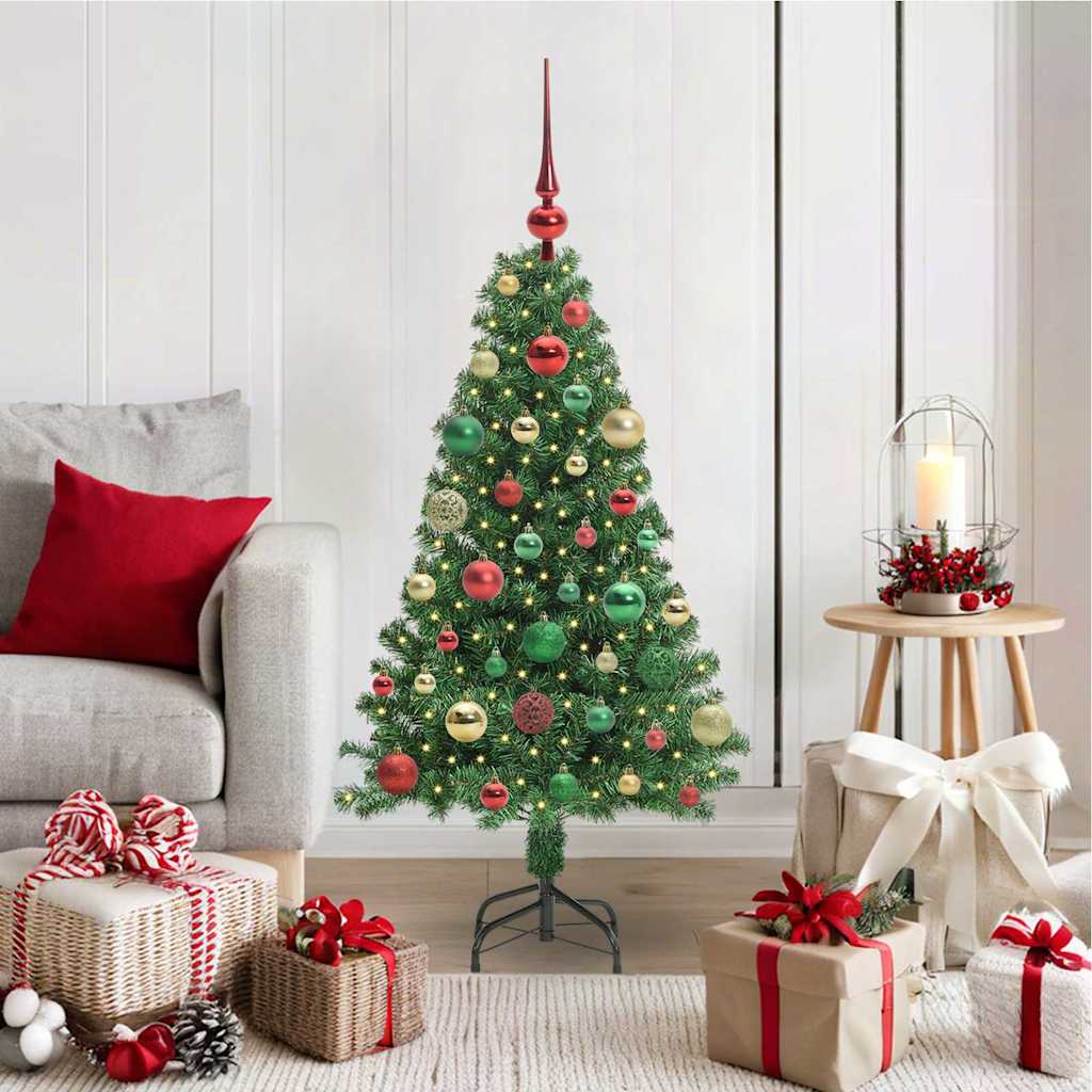 vidaXL Artificial Christmas Tree with 150 LEDs with Stand Green 120 cm - 50154