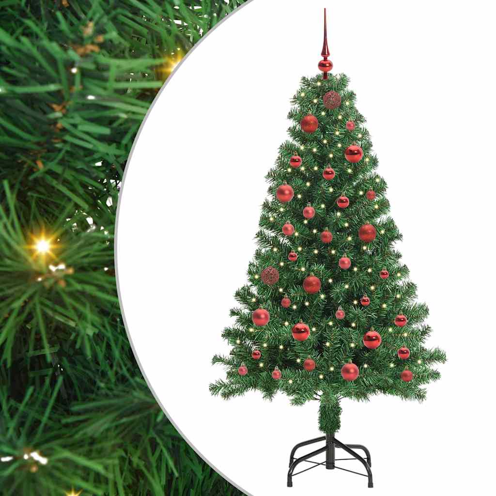 vidaXL Artificial Christmas Tree with 150 LEDs with Stand Green 150 cm - 50158