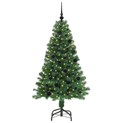 vidaXL Artificial Christmas Tree with 150 LEDs with Stand Green 150 cm - 50169