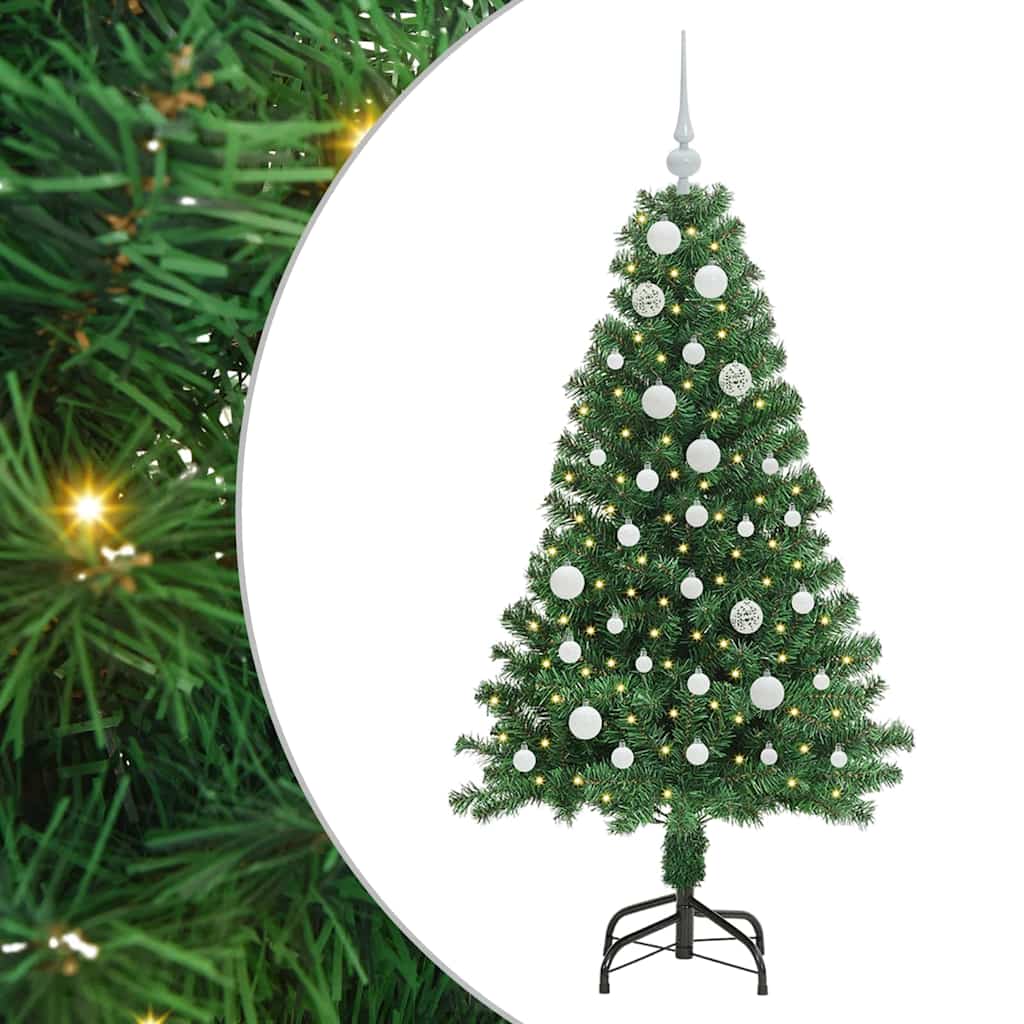 vidaXL Artificial Christmas Tree with 150 LEDs with Stand Green 150 cm - 50195