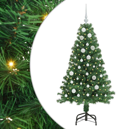 vidaXL Artificial Christmas Tree with 150 LEDs with Stand Green 150 cm - 50195