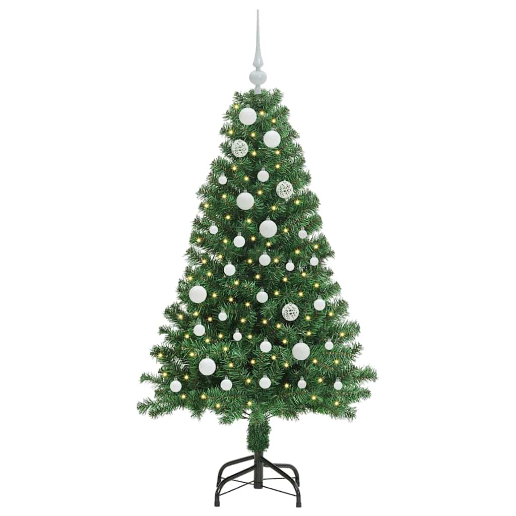 vidaXL Artificial Christmas Tree with 150 LEDs with Stand Green 150 cm - 50195