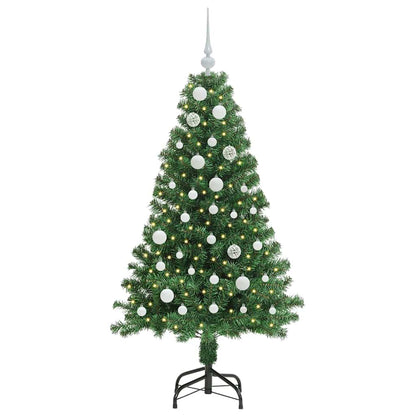vidaXL Artificial Christmas Tree with 150 LEDs with Stand Green 150 cm - 50195