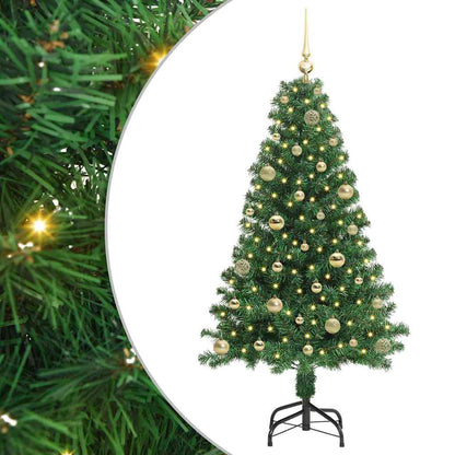 vidaXL Artificial Christmas Tree with 150 LEDs with Stand Green 150 cm - 50196