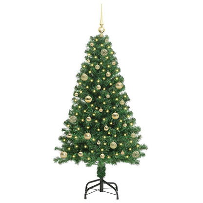 vidaXL Artificial Christmas Tree with 150 LEDs with Stand Green 150 cm - 50196