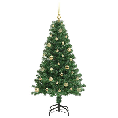 vidaXL Artificial Christmas Tree with 150 LEDs with Stand Green 150 cm - 50196