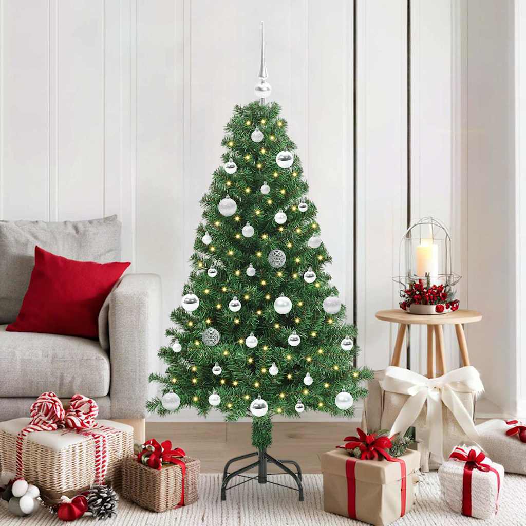 vidaXL Artificial Christmas Tree with 150 LEDs with Stand Green 150 cm - 50207