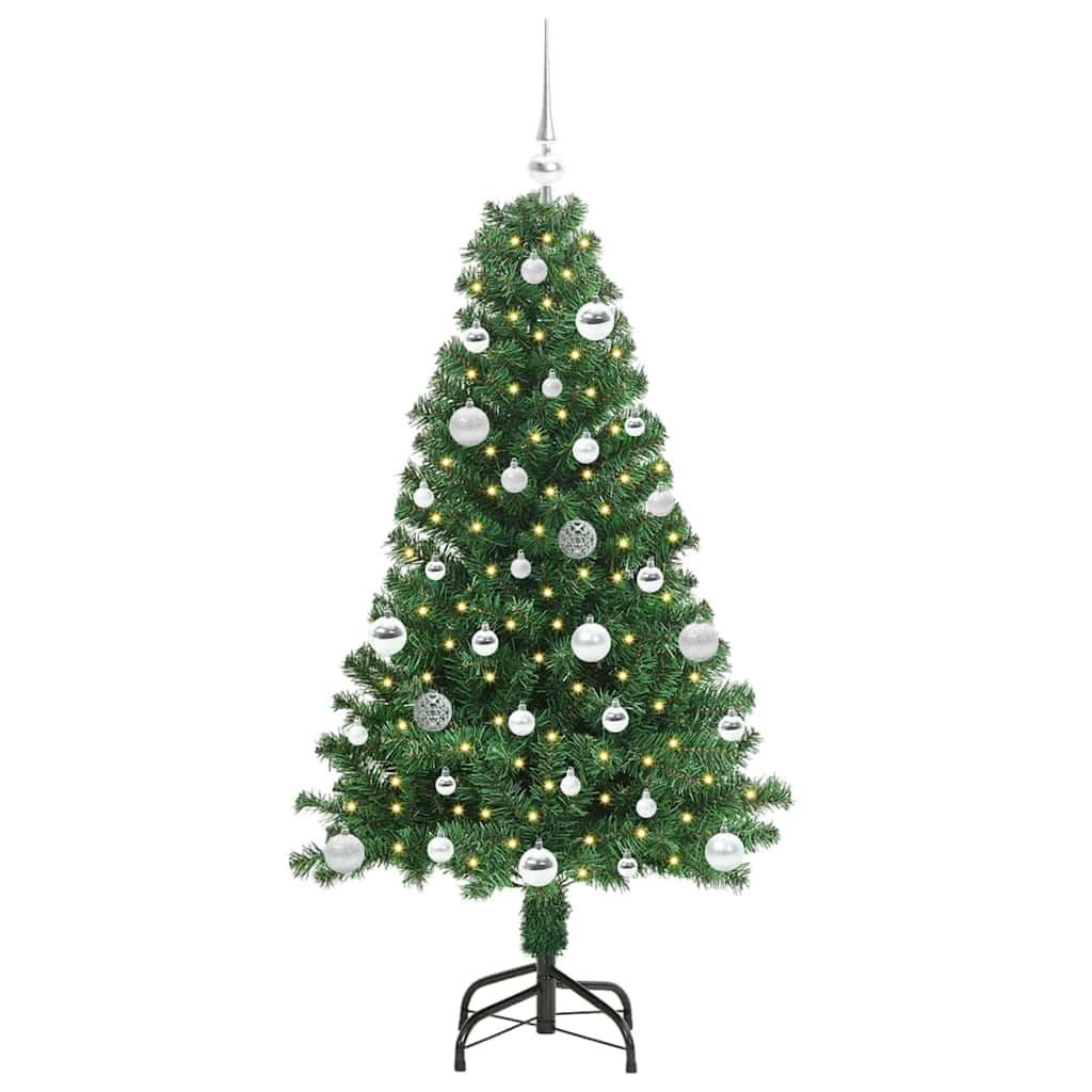 vidaXL Artificial Christmas Tree with 150 LEDs with Stand Green 150 cm - 50207
