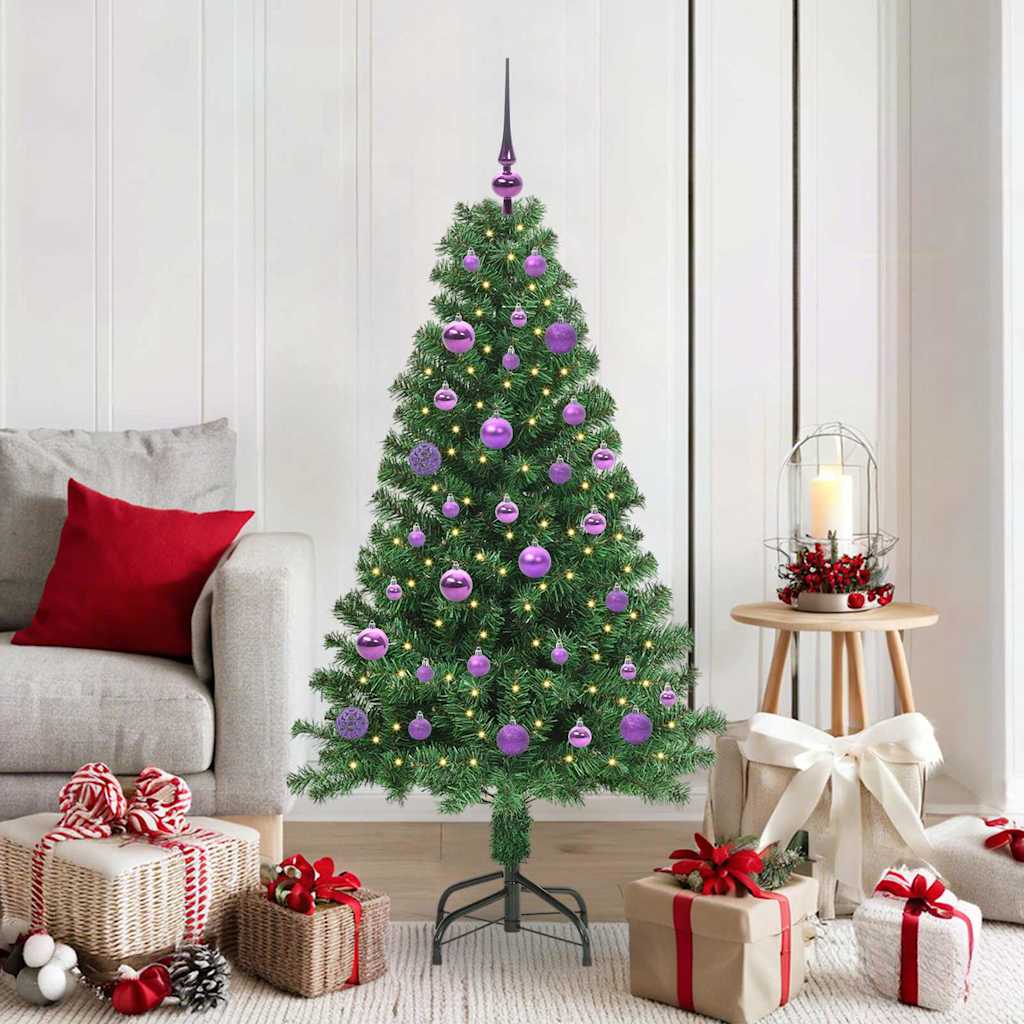 vidaXL Artificial Christmas Tree with 150 LEDs with Stand Green 150 cm - 50208