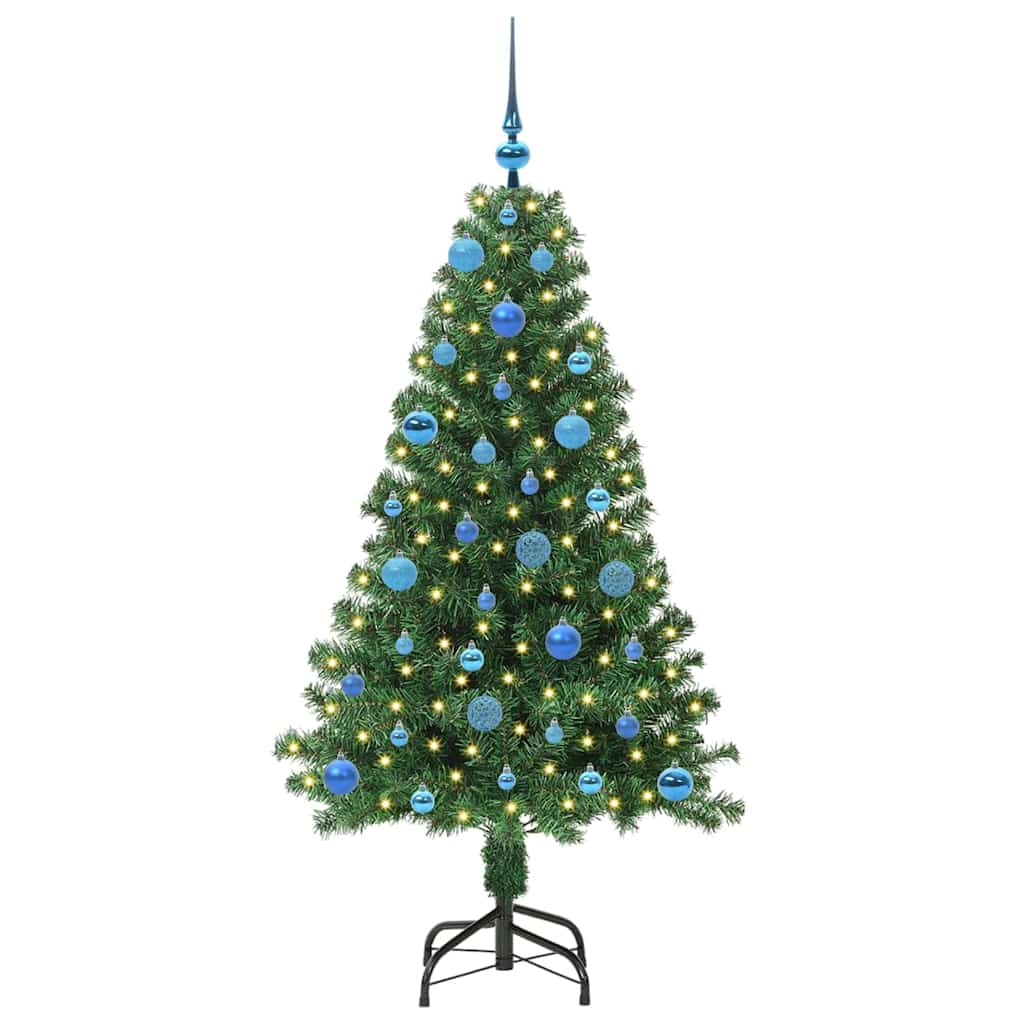 vidaXL Artificial Christmas Tree with 150 LEDs with Stand Green 150 cm - 50221