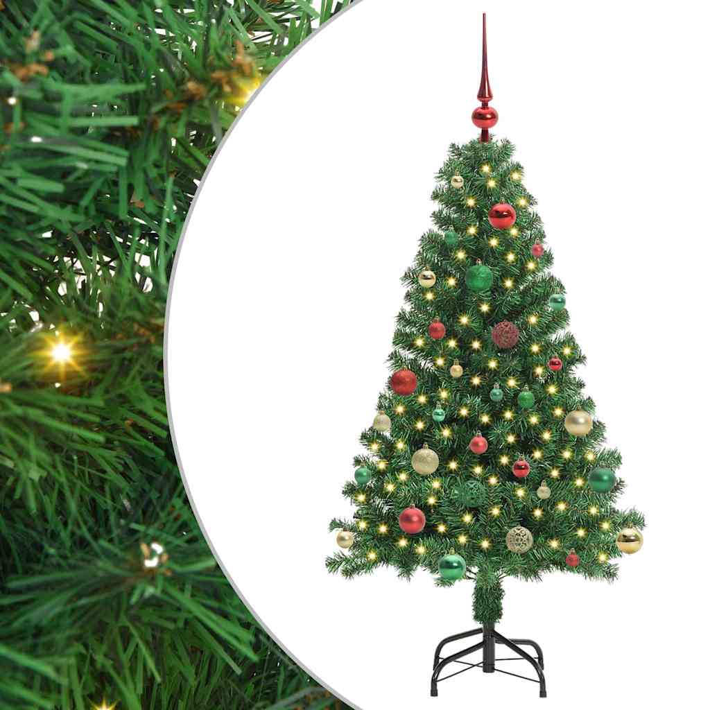 vidaXL Artificial Christmas Tree with 150 LEDs with Stand Green 150 cm - 50234