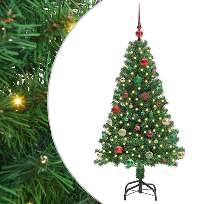 vidaXL Artificial Christmas Tree with 150 LEDs with Stand Green 150 cm - 50234