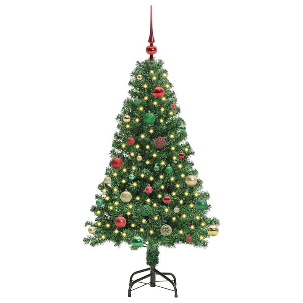 vidaXL Artificial Christmas Tree with 150 LEDs with Stand Green 150 cm - 50234