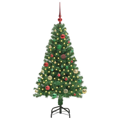 vidaXL Artificial Christmas Tree with 150 LEDs with Stand Green 150 cm - 50234
