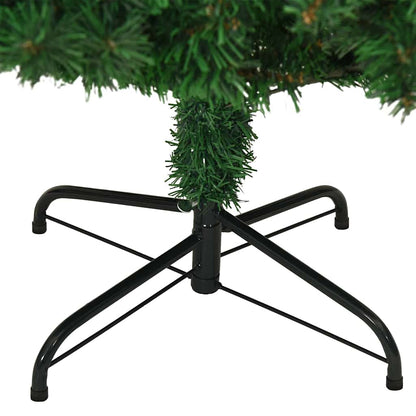 vidaXL Artificial Christmas Tree with 300 LEDs with Stand Green 210 cm - 50235