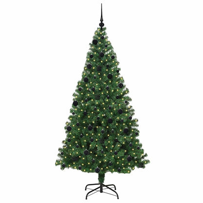 vidaXL Artificial Christmas Tree with 300 LEDs with Stand Green 210 cm - 50235