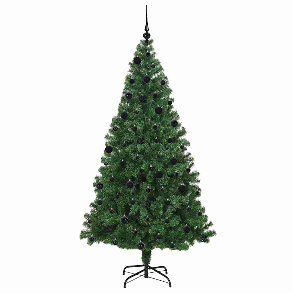 vidaXL Artificial Christmas Tree with 300 LEDs with Stand Green 210 cm - 50235