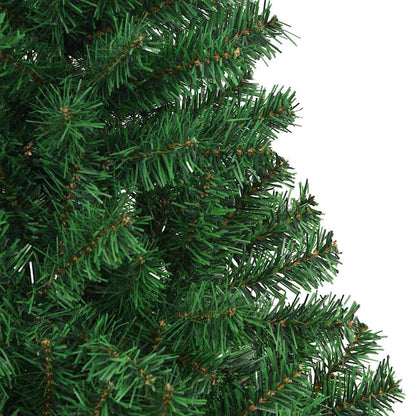 vidaXL Artificial Christmas Tree with 300 LEDs with Stand Green 210 cm - 50240