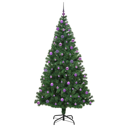vidaXL Artificial Christmas Tree with 300 LEDs with Stand Green 210 cm - 50240