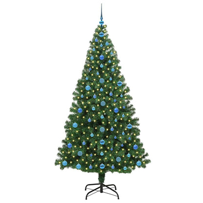 vidaXL Artificial Christmas Tree with 300 LEDs with Stand Green 210 cm - 50244