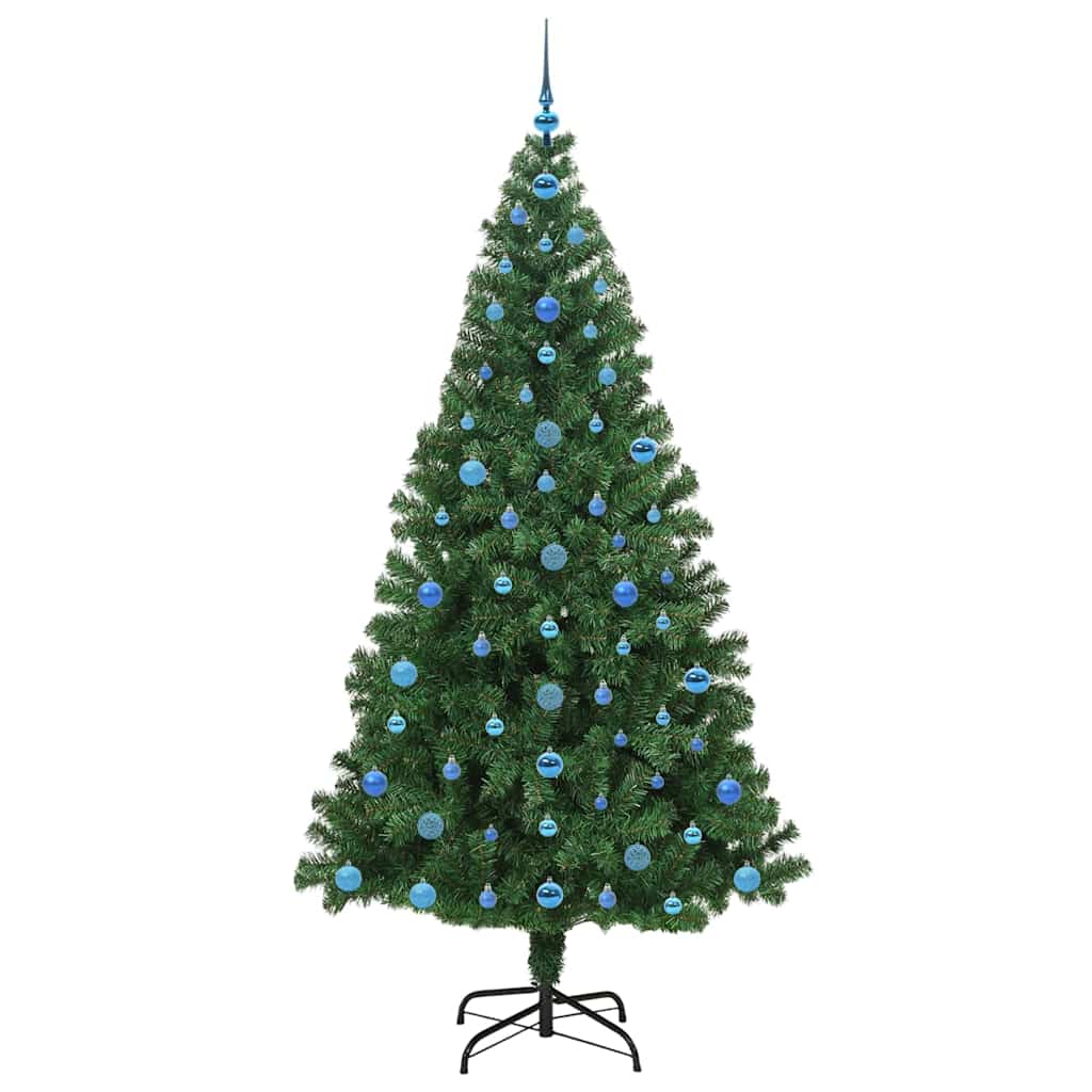 vidaXL Artificial Christmas Tree with 300 LEDs with Stand Green 210 cm - 50244