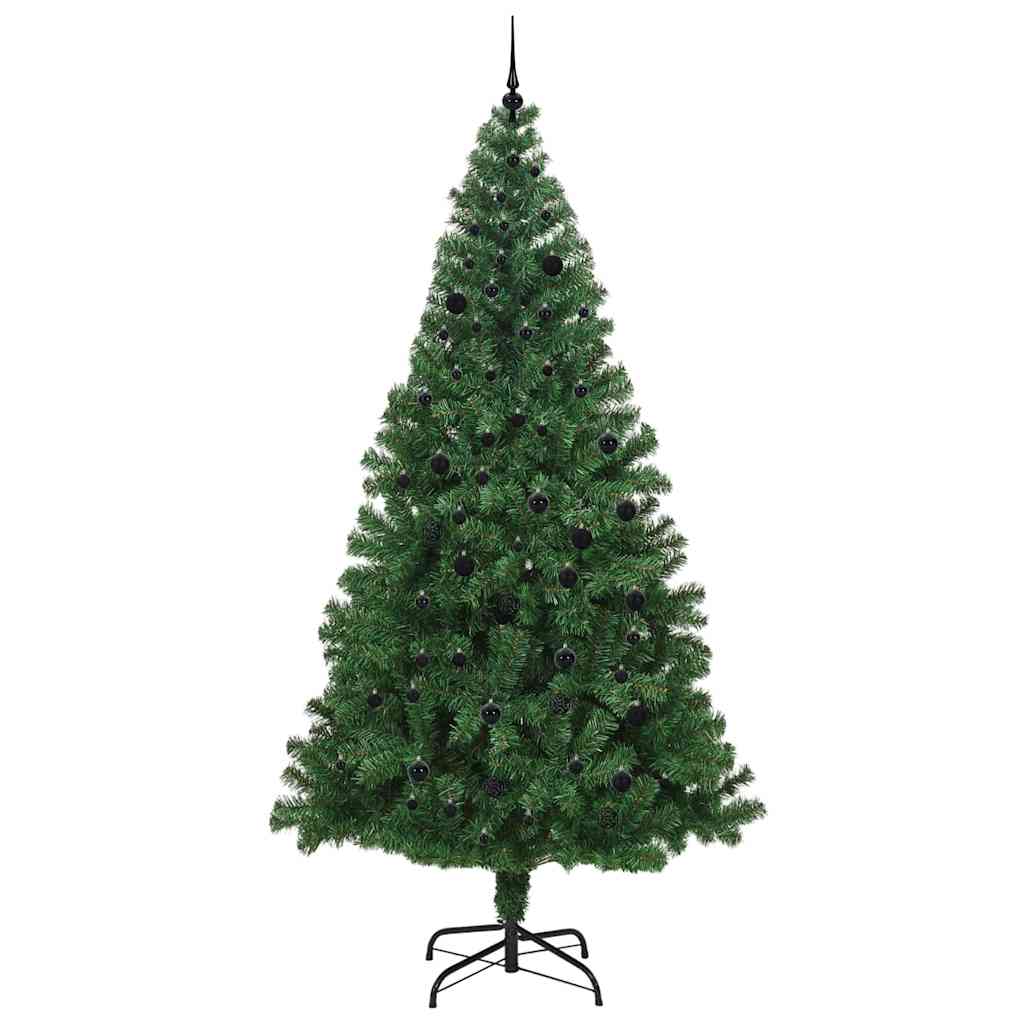 vidaXL Artificial Christmas Tree with 300 LEDs with Stand Green 240 cm - 50253